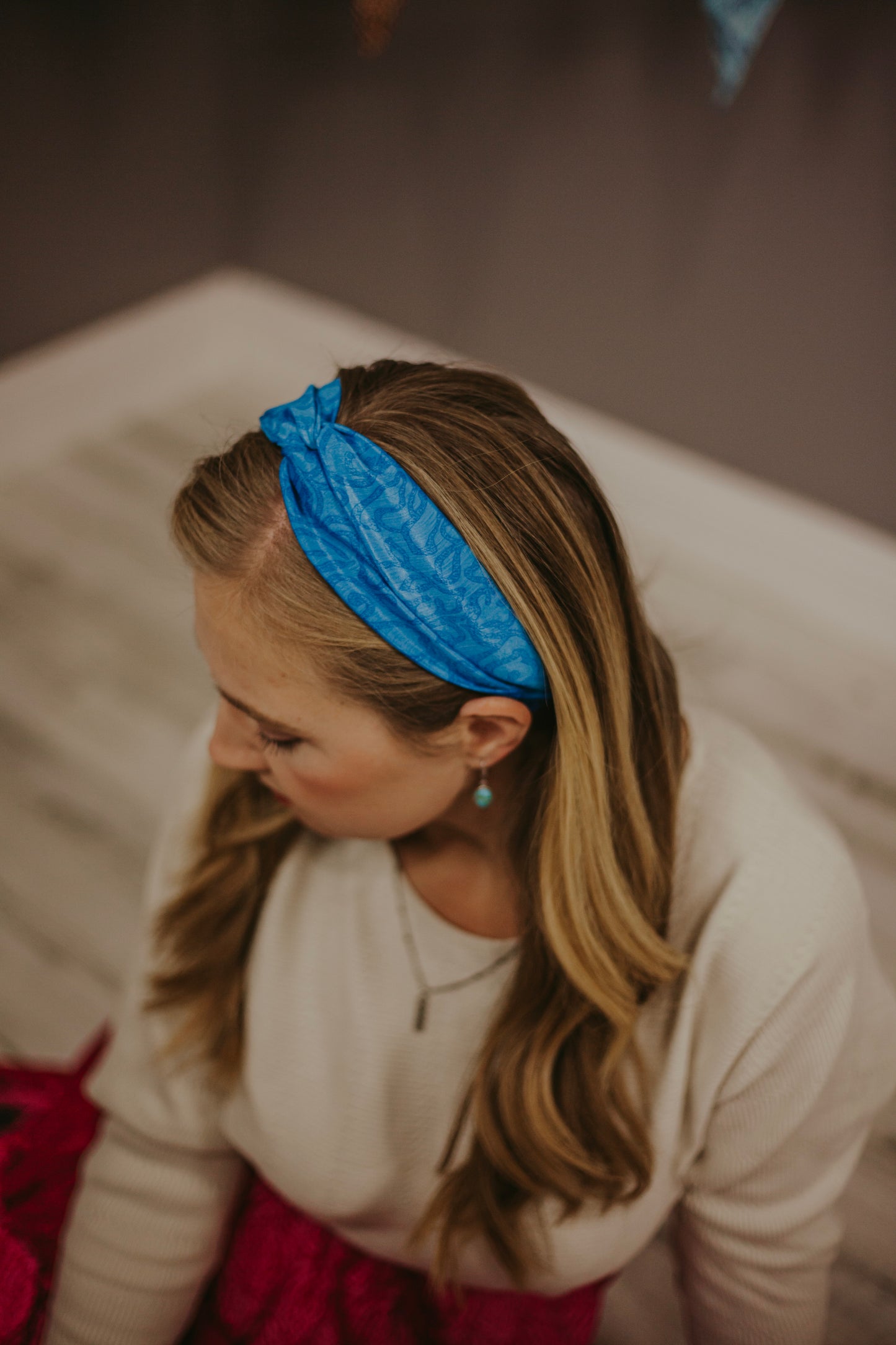 Up-cycled Stretchy Sari Knot Headband