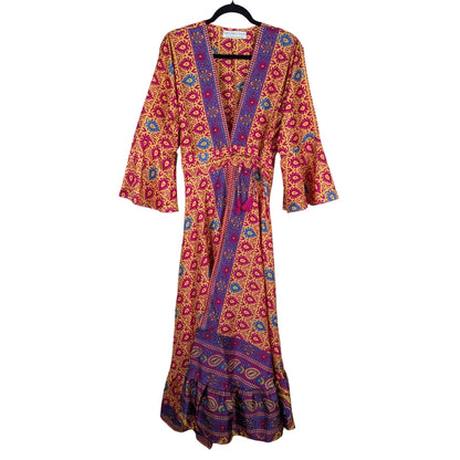 Beach Queen Up-cycled Sari Wrap Robe