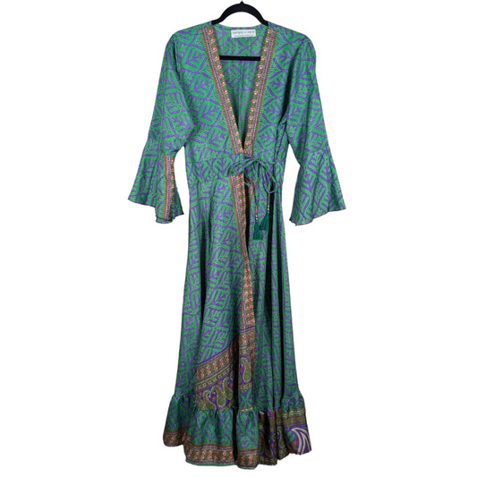 Beach Queen Up-cycled Sari Wrap Robe