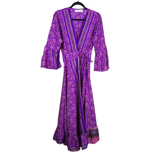 Beach Queen Up-cycled Sari Wrap Robe