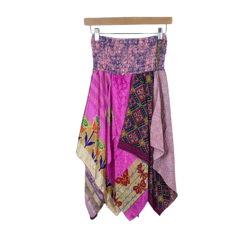 Up-Cycled Sari Smocked Fairy Skirt