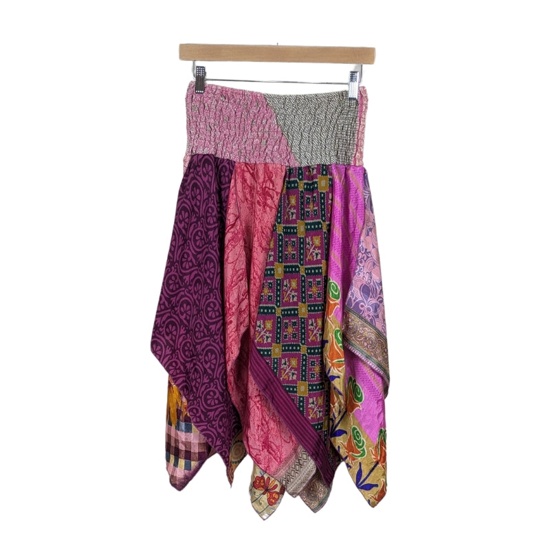 Up-Cycled Sari Smocked Fairy Skirt